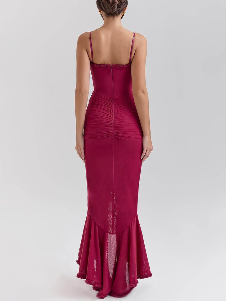 Robe à volants élégante et sophistiquée